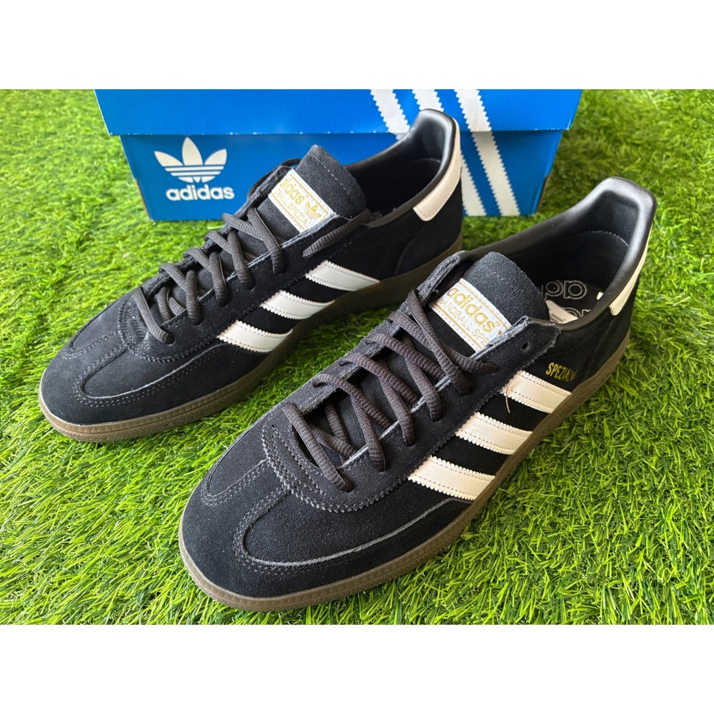 Adidas Handball Spezial Black White Gum Suede Sneakers DB3021 Mens 9.5 Womens 11